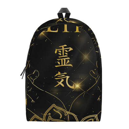 Golden Reiki Print Backpack