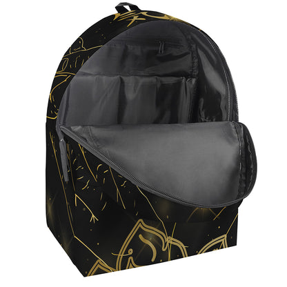 Golden Reiki Print Backpack