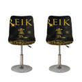 Golden Reiki Print Bar Stool Covers