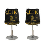 Golden Reiki Print Bar Stool Covers