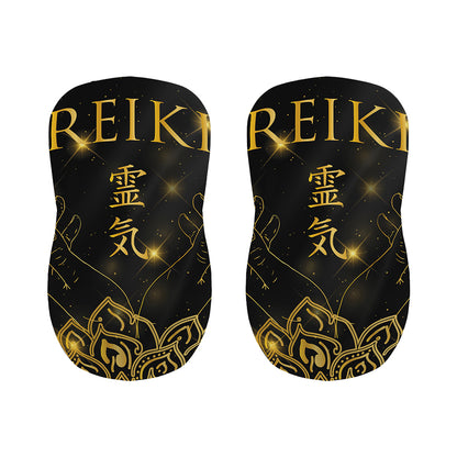 Golden Reiki Print Bar Stool Covers