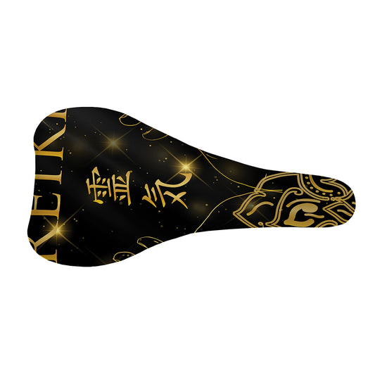 Golden Reiki Print Bicycle Seat Cover