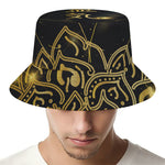 Golden Reiki Print Bucket Hat