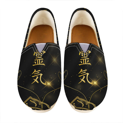 Golden Reiki Print Casual Shoes
