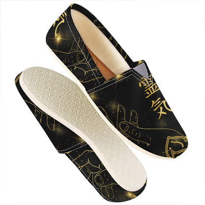 Golden Reiki Print Casual Shoes