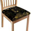 Golden Reiki Print Chair Cushion Cover