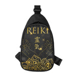Golden Reiki Print Chest Bag