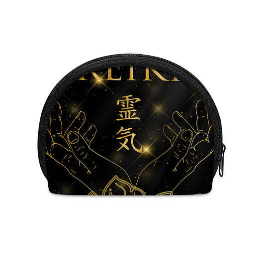 Golden Reiki Print Coin Purse