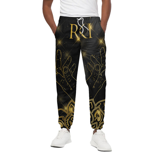 Golden Reiki Print Cotton Pants