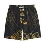 Golden Reiki Print Cotton Shorts