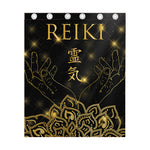 Golden Reiki Print Curtain