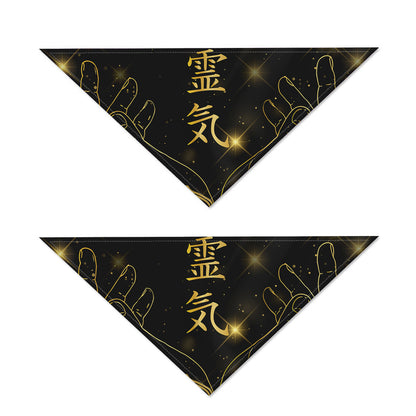 Golden Reiki Print Dog Bandana