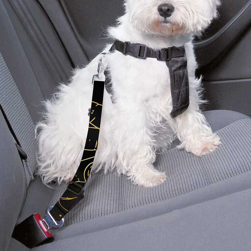 Golden Reiki Print Dog Seat Belt