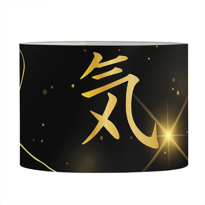 Golden Reiki Print Drum Lamp Shade