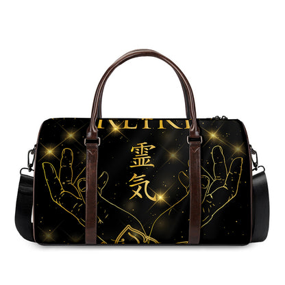 Golden Reiki Print Duffle Bag