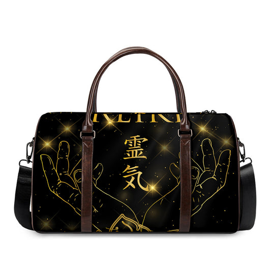 Golden Reiki Print Duffle Bag