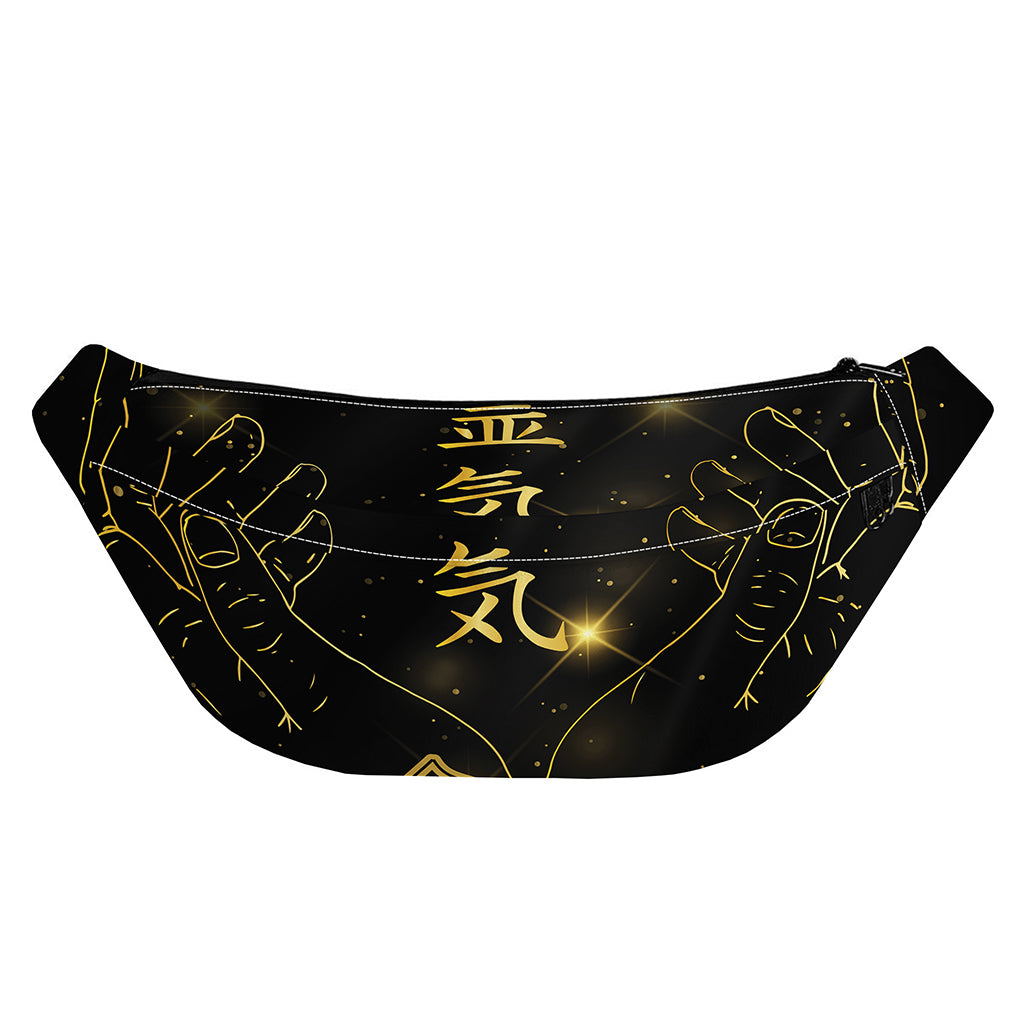 Golden Reiki Print Fanny Pack