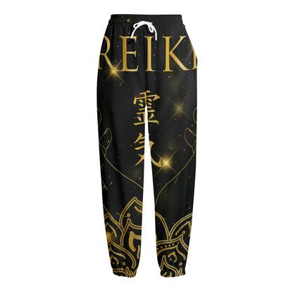 Golden Reiki Print Fleece Lined Knit Pants