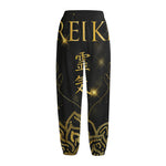 Golden Reiki Print Fleece Lined Knit Pants
