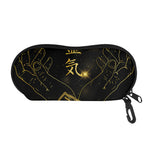Golden Reiki Print Glasses Case