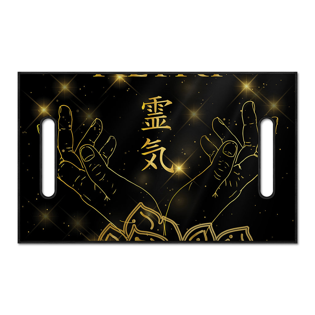 Golden Reiki Print Golf Cart Seat Cover