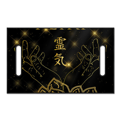 Golden Reiki Print Golf Cart Seat Cover