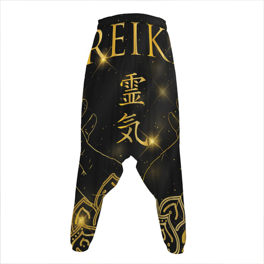 Golden Reiki Print Hammer Pants