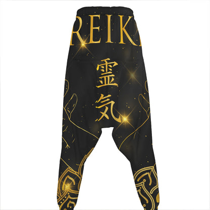 Golden Reiki Print Hammer Pants