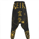 Golden Reiki Print Hammer Pants