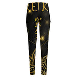 Golden Reiki Print High-Waisted Pocket Leggings