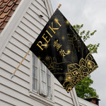 Golden Reiki Print House Flag