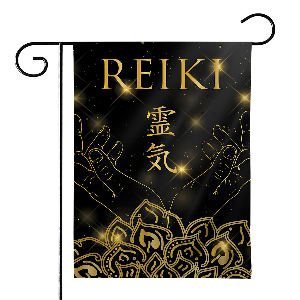 Golden Reiki Print House Flag