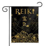 Golden Reiki Print House Flag