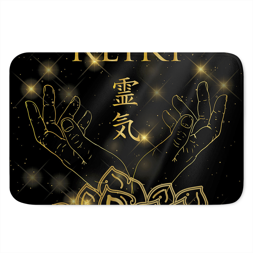 Golden Reiki Print Indoor Door Mat