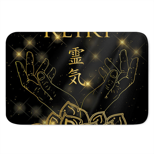 Golden Reiki Print Indoor Door Mat