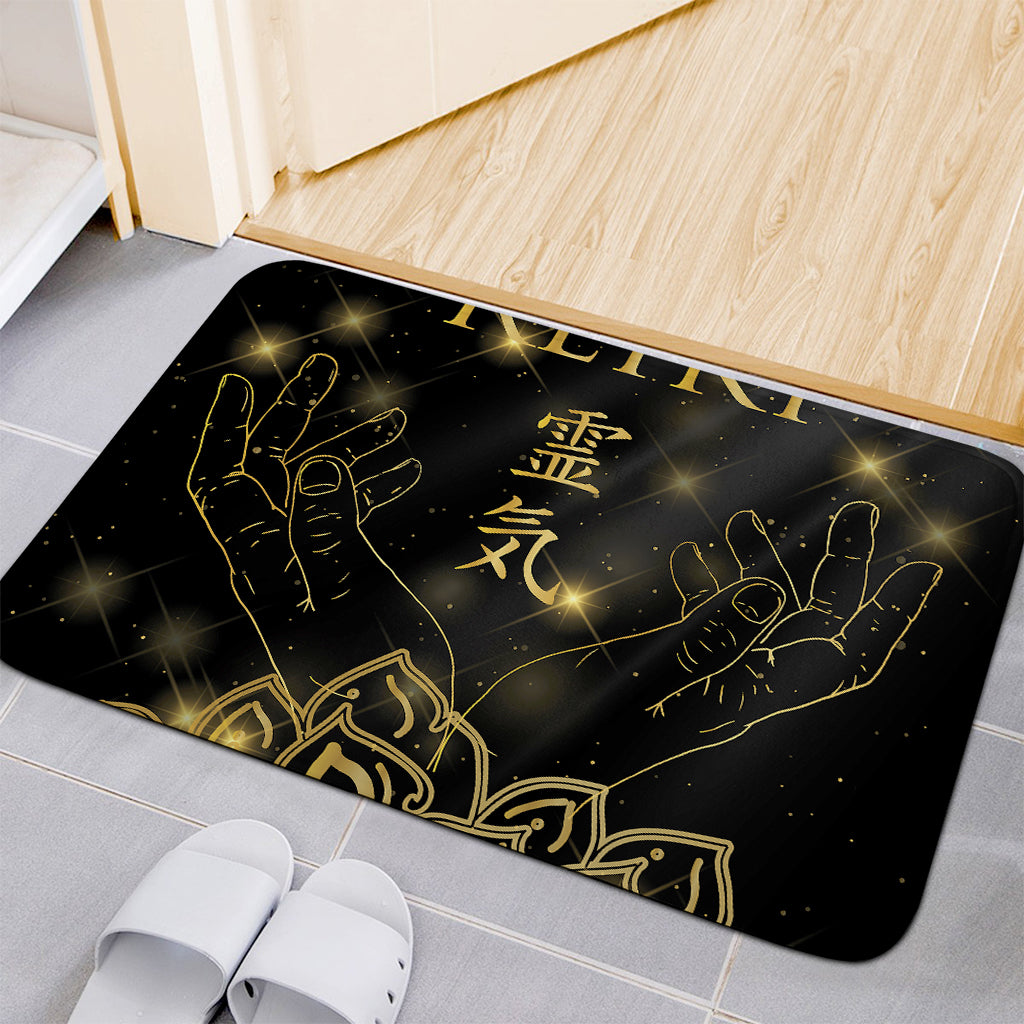 Golden Reiki Print Indoor Door Mat