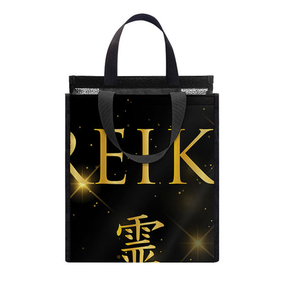 Golden Reiki Print Insulated Lunch Tote