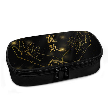 Golden Reiki Print Insulin Cooler Travel Case