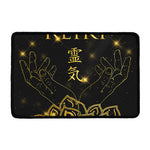 Golden Reiki Print Kitchen Mat