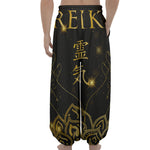 Golden Reiki Print Lantern Pants