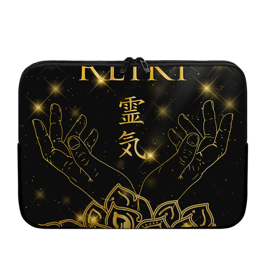 Golden Reiki Print Laptop Sleeve