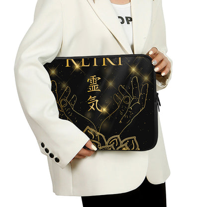 Golden Reiki Print Laptop Sleeve