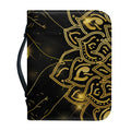 Golden Reiki Print Leather Bible Cover