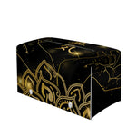 Golden Reiki Print Leather Tissue Box Cover