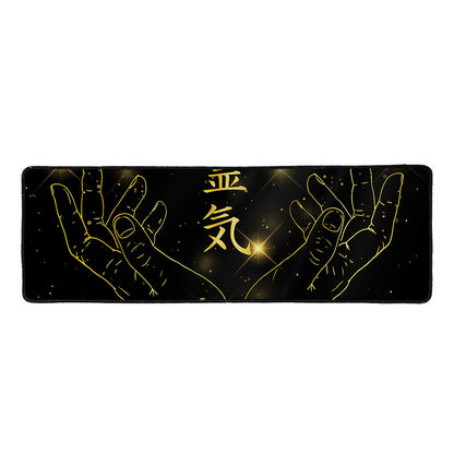 Golden Reiki Print Long Kitchen Mat