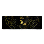 Golden Reiki Print Long Kitchen Mat