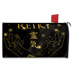 Golden Reiki Print Mailbox Cover