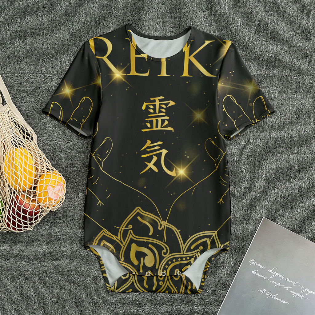 Golden Reiki Print Men's Bodysuit