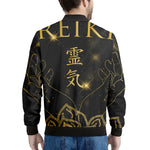 Golden Reiki Print Men's Bomber Jacket