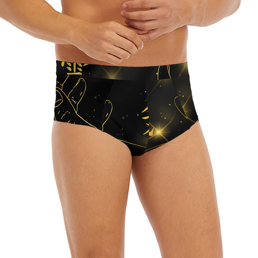 Golden Reiki Print Men's Briefs